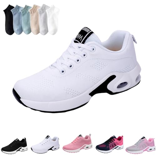 YCYATS Orthoback Schuhe OrthopäDische Schuhe Damen Herren Orthoshoes Cloudwalk Pro - Ergonomischer Schmerzlinderungs-Schuh (White, Erwachsene, Damen, 36, Numerisch, EU Schuhgrößensystem, M) von YCYATS