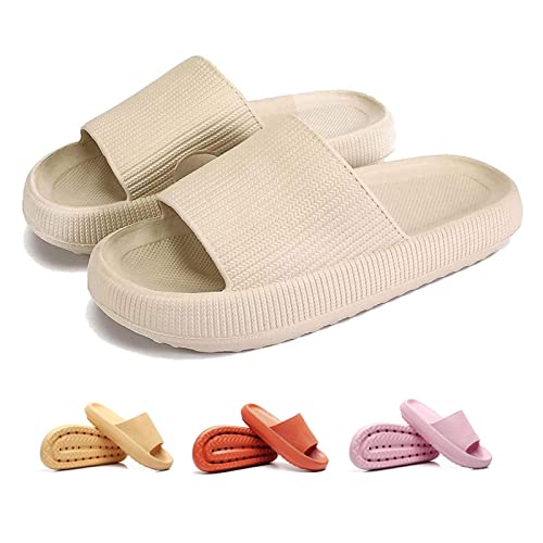 YCYATS Orthoslipper Original Cozyslides Für Maximalen Komfort EVA Wolkenschuhe Hausschuhe Damen Herren Slippers (Khaki, Erwachsene, Damen, 40, Numerisch (von/bis), EU Schuhgrößensystem, 41, M) von YCYATS