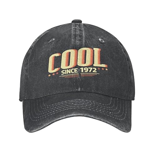 Mode Personalisiert Cool Seit 1972 Limited Edition Baseballkappe Hip Hop Männer Frauen Verstellbar 50. Geburtstag Papa Hut Herbst Geschenk von YCYLYLYC