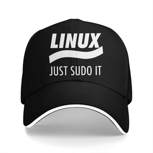 YCYLYLYC Baseballmütze Baseballmütze für Männer und Frauen Visier Sonnenschutz Snapback Caps Linux Root Programmer Computer Code Just Sudo It Kali Geschenk von YCYLYLYC
