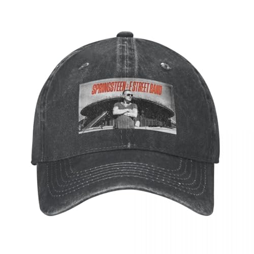 YCYLYLYC Baseballmütze Bruce The E Street Band Boné de beisebol Springsteen Thunder Road Denim Snapback Hat Unisex Outdoor Sommer Caps Geschenk von YCYLYLYC
