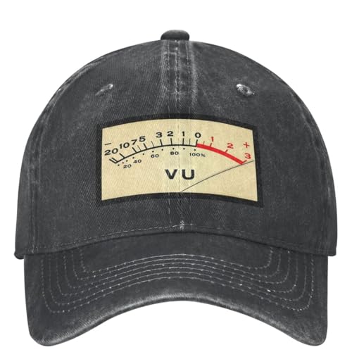 YCYLYLYC Baseballmütze Retro Vu Meter Cap Audio Techniker & Toningenieure Outdoor Sport Trucker Papa Hut Paar Kappen Geschenk von YCYLYLYC