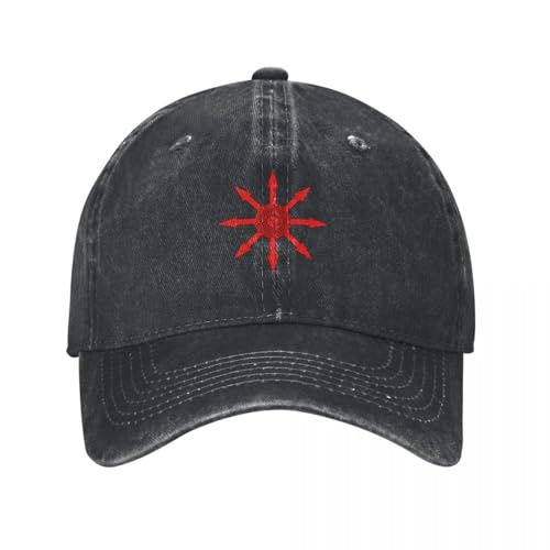 YCYLYLYC Mode 8 Spitze Chaos Stern - Chaos Magie SymbolBaseballkappe Angelhut Strand Hut Damen Strand Geschenk von YCYLYLYC