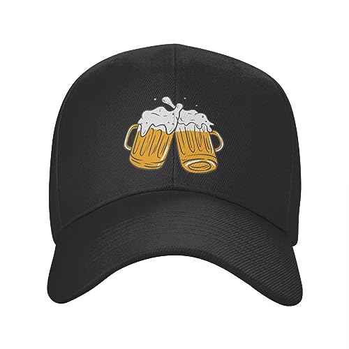 YCYLYLYC Unisex Herren und Frauen Bier Baseballmütze benutzerdefinierte verstellbare Kappe Sommer Snapback für Alkoholliebhaber Outdoor Sport Caps Hut Gewaschene Baumwolle von YCYLYLYC