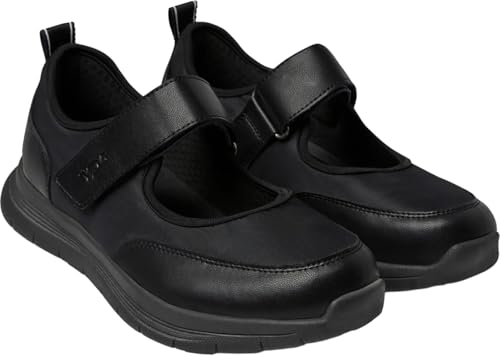 YDA Orthopädische Hausschuhe mit halbstarrer Sohle Optima Molliter Roby Art. C1D-Roby, Schwarz , 39 EU von YDA