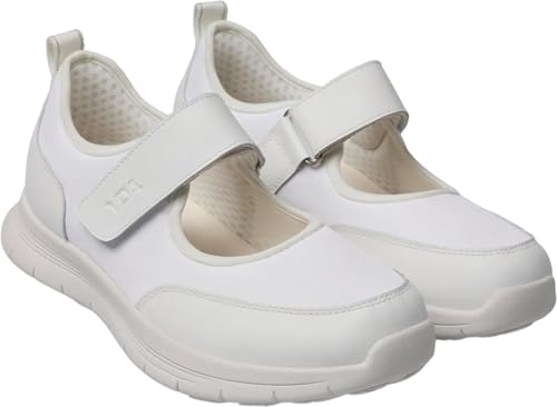 YDA Orthopädische Hausschuhe mit halbstarrer Sohle Optima Molliter Roby Art. C1D-Roby, Weiß, 38 EU von YDA