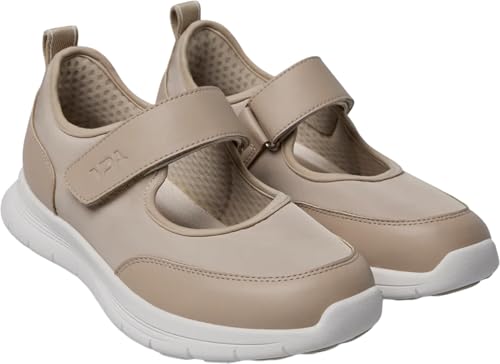 YDA Orthopädische Hausschuhe mit halbstarrer Sohle Optima Molliter Roby Art. C1D-Roby, beige, 40 EU von YDA