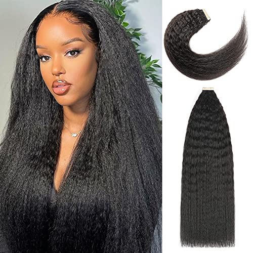 YDDM Schwarze Frauen tape extensions echthaar schwarz Kinky Straight Tape in haarverlängerung echthaar tapes unsichtbare extensions echthaar tape extensions echthaar 22 Zoll 60 stück 150G YDDM Schwarze Frauen tape extensions echthaar schwarz Kinky Straight Tape in haarverlängerung echthaar tapes unsichtbare extensions echthaar tape extensions echthaar 22 Zoll 60 stück 150G von YDDM