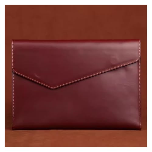 Umschlag Aktenmappe Tasche, PU-Leder A4 Dokumentenhalter Umschlag Datei Ordner Tasche Multicolor 33x23x2,5cm(Colour 3) von YDHSIKK
