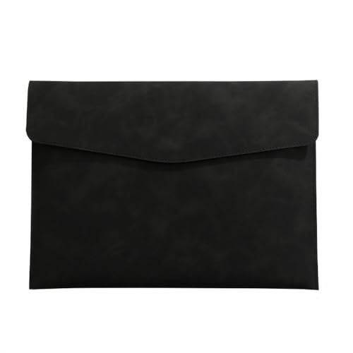Umschlagmappe Tasche, A4 PU Leder Dokument Tasche Organizer Datei Halter 331x240mm Multicolor Pack Von 4(Black) von YDHSIKK