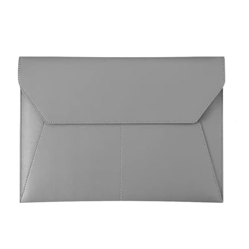 Umschlagmappe Tasche, Dokumentenhalter, Aktenordner, PU-Leder, 33 x 23,5 cm, Mehrfarbig, 2 Stück(Grey) von YDHSIKK