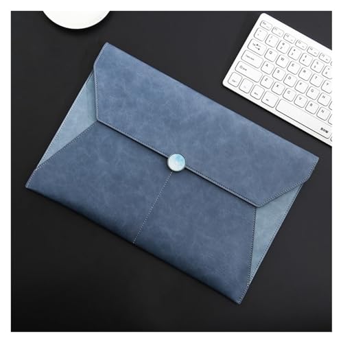 Umschlagmappe Tasche, Dokumententasche PU-Leder 235x352mm Mehrfarbig 2er-Pack(Blue) von YDHSIKK
