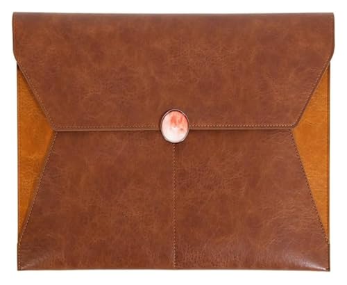 Umschlagmappe Tasche, Dokumententasche PU-Leder 235x352mm Mehrfarbig 2er-Pack(Brown) von YDHSIKK