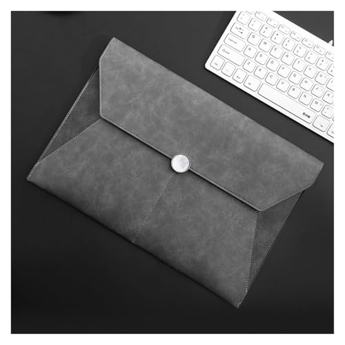Umschlagmappe Tasche, Dokumententasche PU-Leder 235x352mm Mehrfarbig 2er-Pack(Grey) von YDHSIKK
