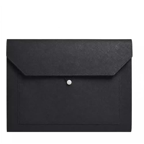 Umschlagmappe Tasche, Dokumententasche aus PU-Leder, Mehrfarbig, 330 x 245 mm(Black) von YDHSIKK