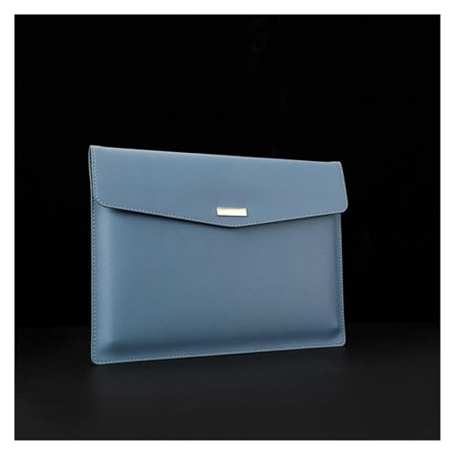 Umschlagmappe Tasche, Mehrfarbiger 33x24.3cm PU-Leder-A4-Dokumentenhalter-Aktenbeutel(Blue) von YDHSIKK