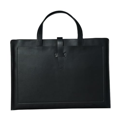 Umschlagmappe Tasche, PU-Leder-Dokumenten-Organizer, Dateiordner, Umschlaghülle, 36 x 25,5 cm, Mehrfarbig(Black) von YDHSIKK