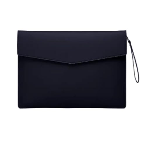 Umschlagmappe Tasche, PU-Leder-Dokumentenbeutel-Organisator Multicolor 25.1x34.5cm for Büro-Heimschule(Black) von YDHSIKK