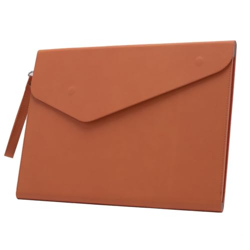 Umschlagmappe Tasche, PU-Leder-Dokumentenordner-Umschlagtasche 32x25cm Multicolor 2er-Pack(Orange) von YDHSIKK