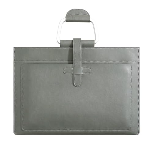 Umschlagmappe Tasche, PU-Leder-Dokumententasche, grau, 253 x 360 mm, for Akten, Tickets, Pässe, Karten Umschlagmappe Tasche, PU-Leder-Dokumententasche, grau, 253 x 360 mm, for Akten, Tickets, Pässe, Karten von YDHSIKK