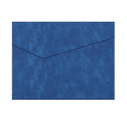 Umschlagmappe Tasche, PU-Leder-Dokumententasche-Organizer zur Aktenaufbewahrung, 34 x 26 cm, Mehrfarbig, 2er-Pack(Blue) von YDHSIKK
