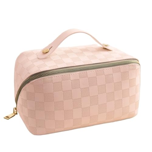 YDHSIKK Large Space Portable Travel Cosmetics Bag Organizer with Pillow Shape for Makeup Storage(Pink) von YDHSIKK