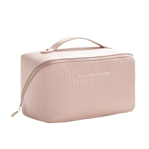 YDHSIKK Large Space Portable Travel Cosmetics Bag Organizer with Pillow Shape for Makeup Storage(Pink) von YDHSIKK