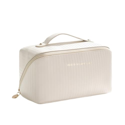 YDHSIKK Large Space Portable Travel Cosmetics Bag Organizer with Pillow Shape for Makeup Storage(White) von YDHSIKK