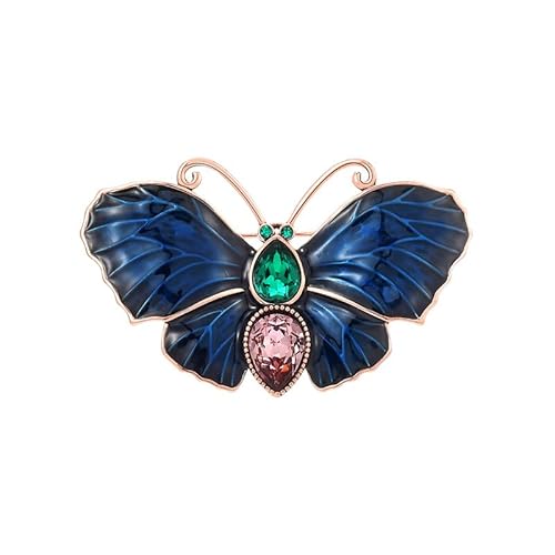 Schmetterlings-Brosche, vergoldet, Anstecknadeln, Insekten, Tierschmuck, Geschenke für Frauen und Damen, Kupfer, Kein Edelstein Schmetterlings-Brosche, vergoldet, Anstecknadeln, Insekten, Tierschmuck, Geschenke für Frauen und Damen, Kupfer, Kein Edelstein von YDOIIU