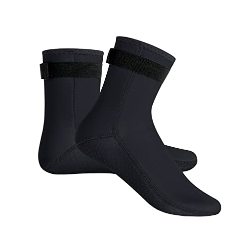 YDQUANI 5 mm Neoprenanzug-Socken, Neopren-Thermo-Tauchsocken, rutschfeste Badesocken, Strandstiefel für Damen und Herren, Schwimmen im offenen Wasser, Schnorcheln, Surfen von YDQUANI