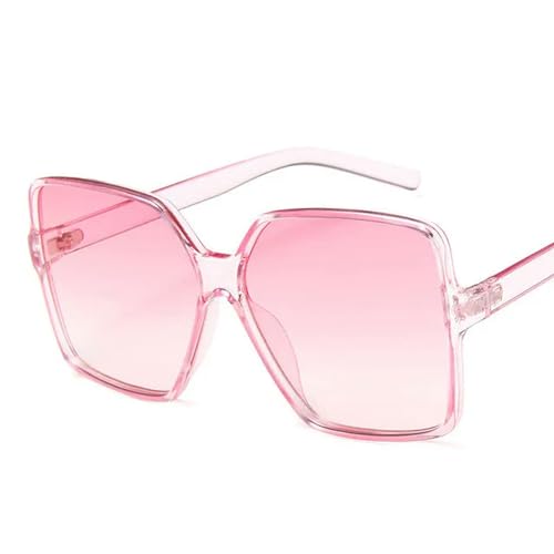 YDRABFLE Damen-Sonnenbrille Frauen Oversize Sonnenbrille Gradient Kunststoff Weibliche Sonnenbrille-C6-Sonstige von YDRABFLE
