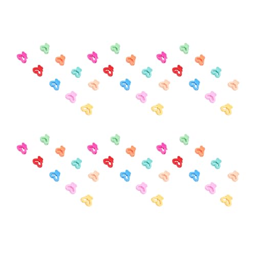 100 StüCk Mini-Herz-Krallenklammern FüR MäDchen, Bunte Kleine Haarspangen, Niedliche Kleine Haarnadel-Accessoires FüR, Kleinkinder Und, Ideal FüR TäGliches Und Besonderes von YDRCESMI