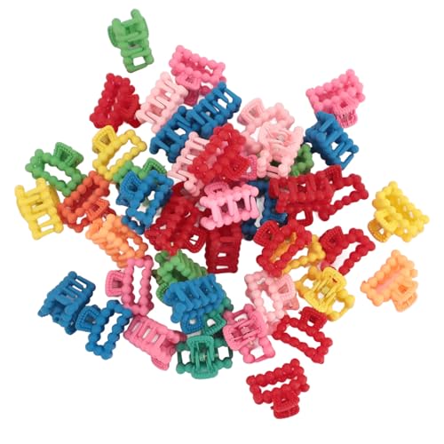 100 StüCk Niedliche Kleine Haarklammern Aus Kunststoff FüR HüTe, Geformte Bunte Haar-Accessoires, Kleine Haarspangen, FüR MäDchen FüR GeschäFtige Morgenstunden Oder Schnelle von YDRCESMI