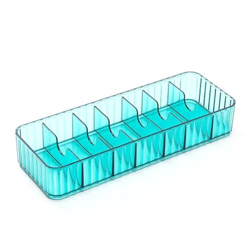 YDRCESMI Multifunktionale Kabel-Organizer-Box mit Mehreren Fächern, ideal für die Organisation zu Hause, auf dem Schreibtisch und im Büro (Transparentes Grün) von YDRCESMI