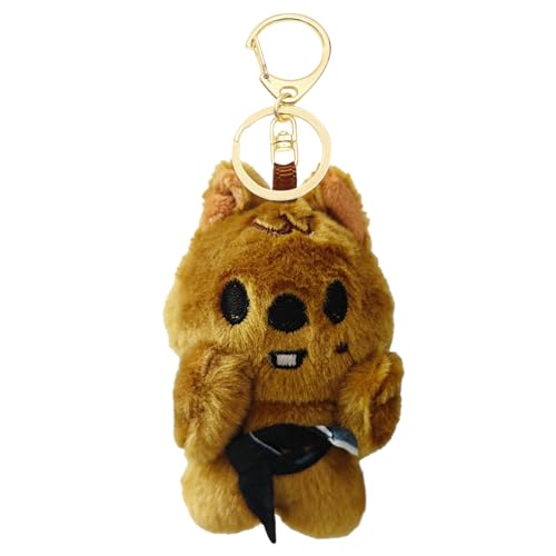 Stray Kids Plüschpuppen Schlüsselanhänger 10cm Magnetischer Sk-Zoo Plüsch Keychain Kuscheltier Taschenanhänger Schlüsselanhänger Entzückender Plüsch Rucksack Anhänger Niedlicher Anhänger Für Fans von YDYSAA
