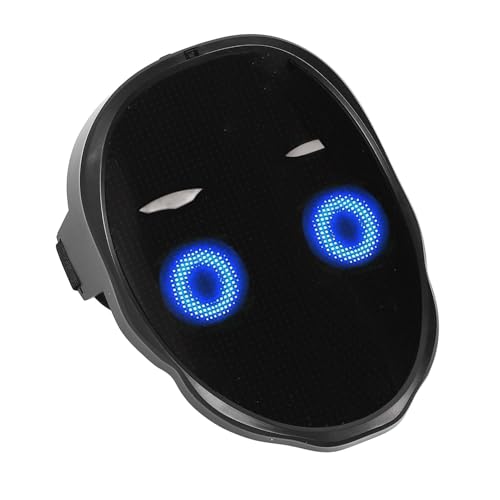 LED-beleuchtete Gesichtsbedeckung, Gesichtskonvertierung, LED-Maske mit Bluetooth, Programmierbar für Cosplay, Festival, Party von YDuupxe