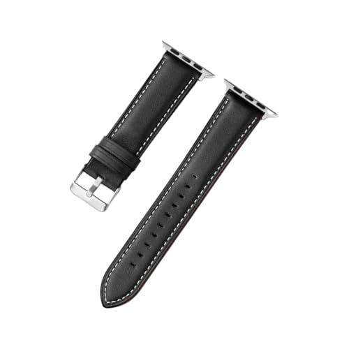 YDxingY Lederarmband Kompatibel mit Apple Watch 42mm/44mm/45mm/46mm/49mm Uhrenarmbänder,Armband für Herren Damen,Ersatzarmband für iWatch SE Series 10 9 8 7 6 5 4 3 2 1 Ultra,Schwarz YDxingY Lederarmband Kompatibel mit Apple Watch 42mm/44mm/45mm/46mm/49mm Uhrenarmbänder,Armband für Herren Damen,Ersatzarmband für iWatch SE Series 10 9 8 7 6 5 4 3 2 1 Ultra,Schwarz von YDxingY