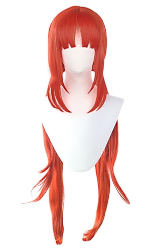 YEAJION Genshin Impact Cosplay Nilou Perücke Lange Rot Genshin Cosplay Verkleidung Nilou Cosplay Wig Halloween Karneval Party Anime Cosplay Kostüm Zubehör Erwachsene von YEAJION