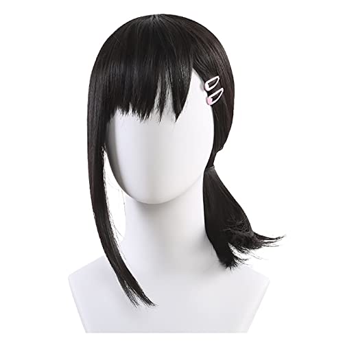 YEAJION Higashiyama Kobeni Cosplay Perücke Anime Chainsaw Man Cosplay Perücke Kobeni Higashiyama Wig Halloween Karneval Party Bühnenauftritt Cosplay Zubehör Erwachsene von YEAJION