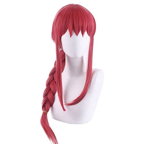 YEAJION Makima Cosplay Perücke Anime Chainsaw Man Cosplay Perücke Makima Wig Halloween Karneval Party Bühnenauftritt Cosplay Zubehör Erwachsene von YEAJION