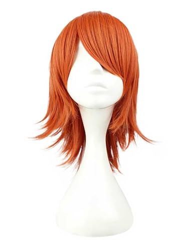 YEAJION Nami Cosplay Perücke Orange Lange/Kurz Anime One Piece Cosplay Verkleidung Nami Wig Halloween Karneval Party Cosplay Kostüm Zubehör Erwachsene von YEAJION