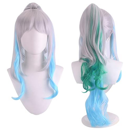 YEAJION Yamato Cosplay Perücke Lange One Piece Cosplay Yamato Verkleidung Anime Wig Halloween Karneval Party Cosplay Kostüm Zubehör Erwachsene von YEAJION