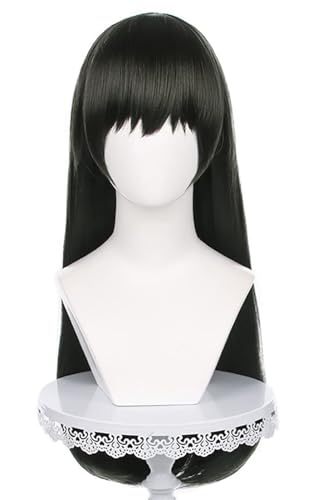 YEAJION Yor Forger Cosplay Perücke Schwarz Lange Spy X Family Cosplay Thorn Princess Verkleidung Yor Cosplay Wig Halloween Karneval Party Anime Cosplay Kostüm Zubehör Erwachsene von YEAJION