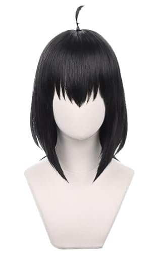 YEAJION Yuri Briar Cosplay Perücke Schwarz Kurz Spy X Family Cosplay Verkleidung Yuri Cosplay Wig Halloween Karneval Party Anime Cosplay Kostüm Zubehör Erwachsene von YEAJION