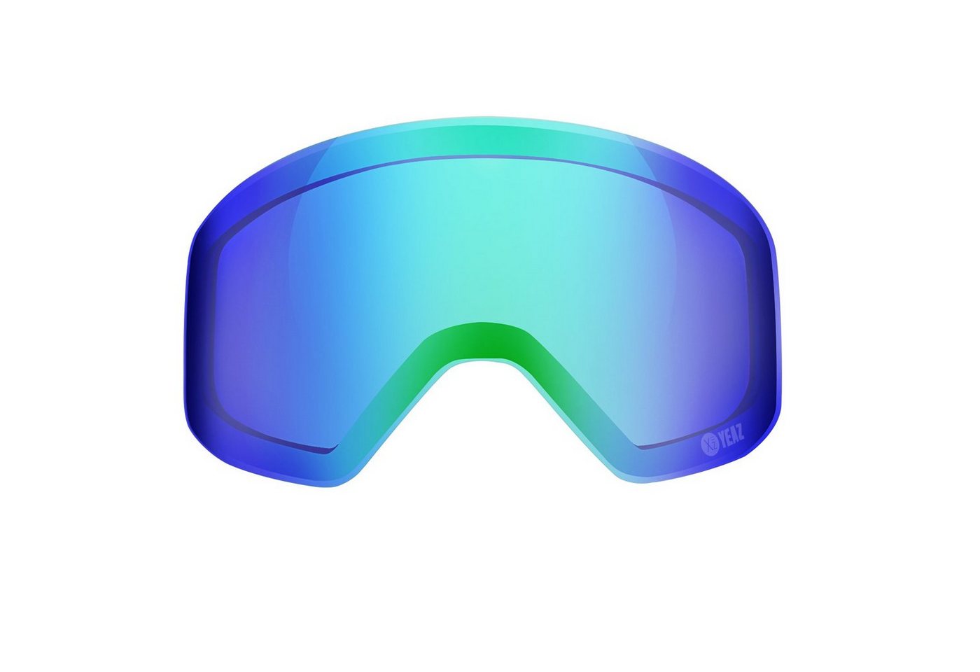 YEAZ Skibrille APEX magnetisches wechselglas, Magnetisches Wechselglas grün verspiegelt von YEAZ