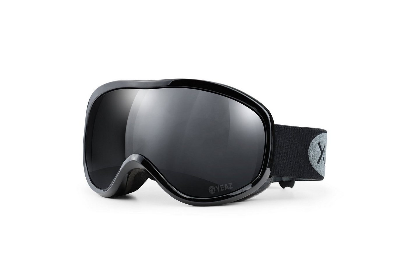 YEAZ Skibrille STEEZE ski- und snowboard-brille schwarz/schwarz, Premium-Ski- und Snowboardbrille für Erwachsene und Jugendliche von YEAZ