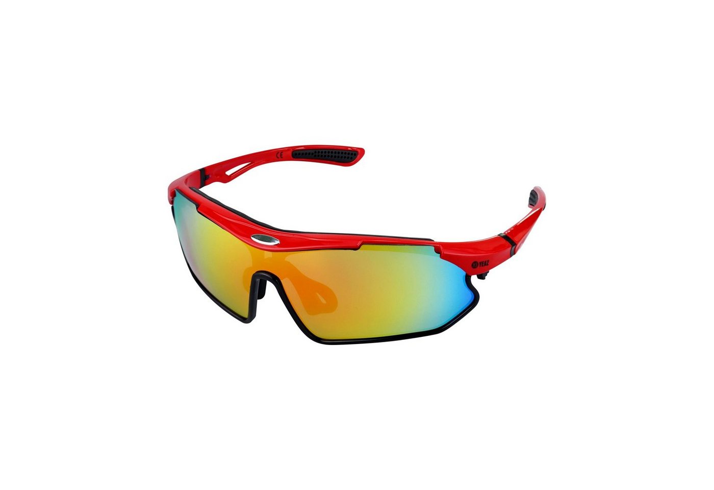 YEAZ Sportbrille SUNRAY sport-sonnenbrille rot/schwarz/rot, Sport-Sonnenbrille rot/schwarz/rot von YEAZ