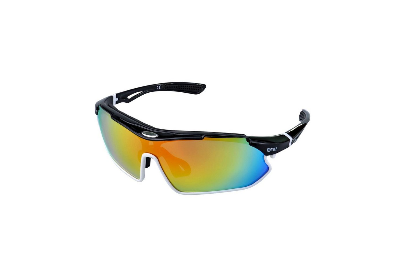 YEAZ Sportbrille SUNRAY sport-sonnenbrille schwarz/weiß/rot, Sport-Sonnenbrille schwarz/weiß/rot von YEAZ