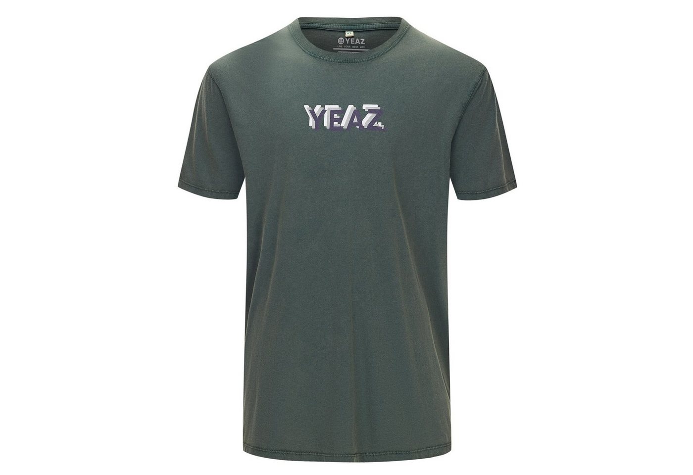 YEAZ T-Shirt CHAWLAY t-shirt T-Shirt im Vintage Look aus hochwertigem veganem Material-Mix von YEAZ