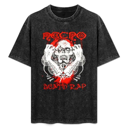 Necro Death Rap T-Shirt Mens Unisex Black Tees XL Necro Death Rap T-Shirt Mens Unisex Black Tees XL von YEBEI